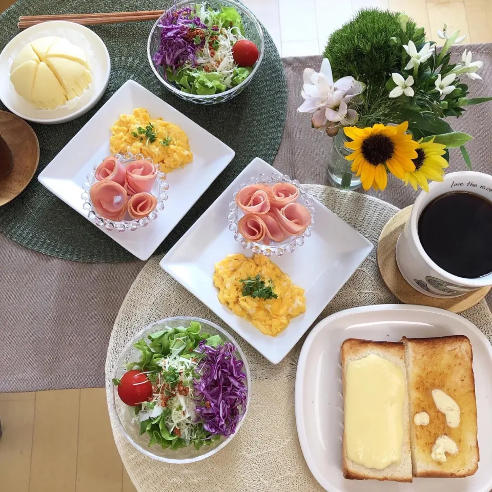 Snapdishの料理写真:8/9❤︎休日モーニング❤︎|Makinsさん