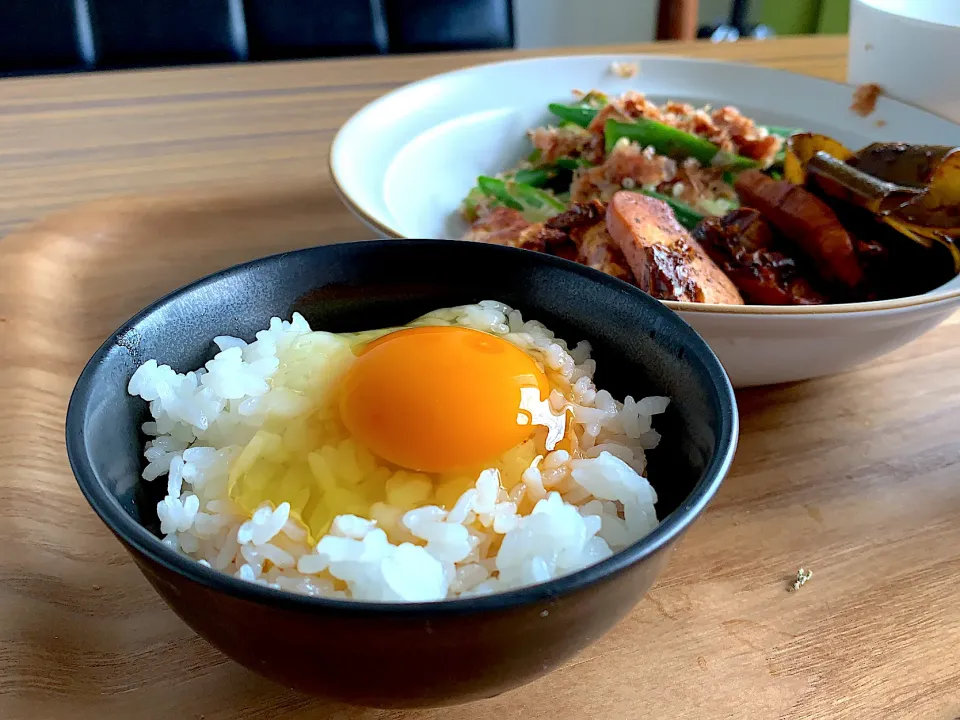 卵かけご飯朝食|きよたさん