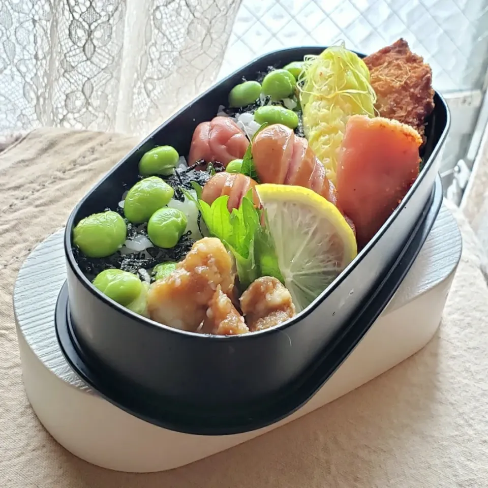 Snapdishの料理写真:とある夏の日弁当|mi_neneco♪さん