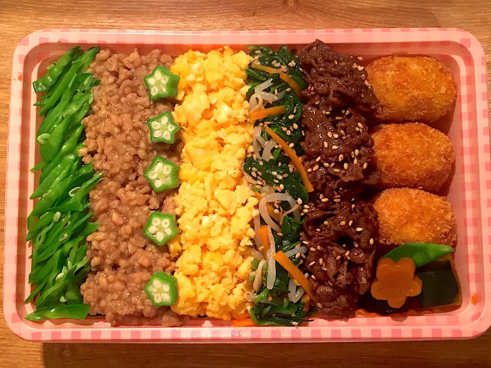 エビカツ5色弁当|あぐりさん