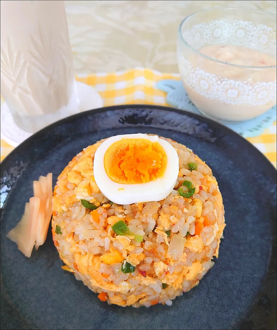 チャーハン作りました。
桃のババロア
牛乳たっぷりのカフェオレオレオレです😋|🍒ふみりん🍒さん