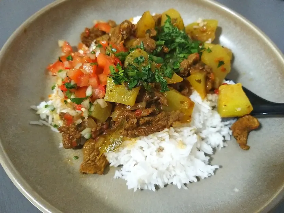 " Chayote stew/ Beef with chutney|Cuisine Jolyさん