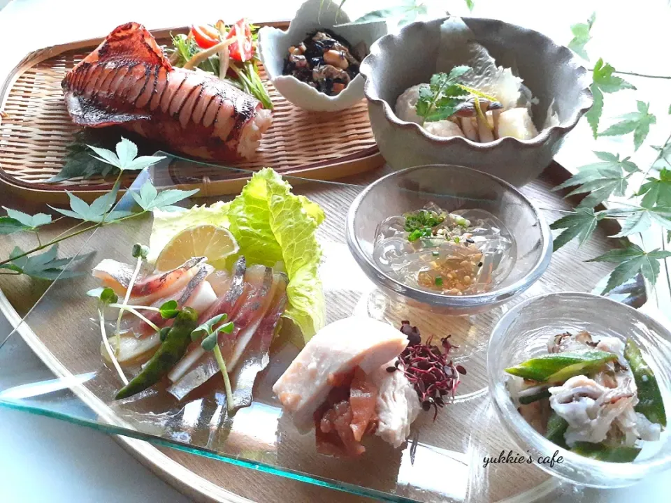 Snapdishの料理写真:釣魚🐟で色々和食ごはん(*¨*)♪|ぐぅぐママ（Yukkie）さん