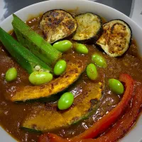 ジャワカレースパイシーブレンドで夏野菜カレー🍛