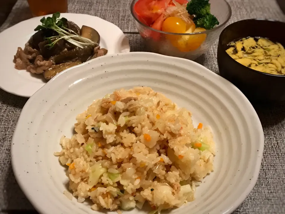 Snapdishの料理写真:2人ぽっちの夕飯。|まなまな♡さん