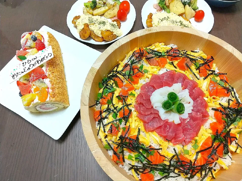 Snapdishの料理写真:🎂おチビお誕生日🎉😆👏|tomoさん