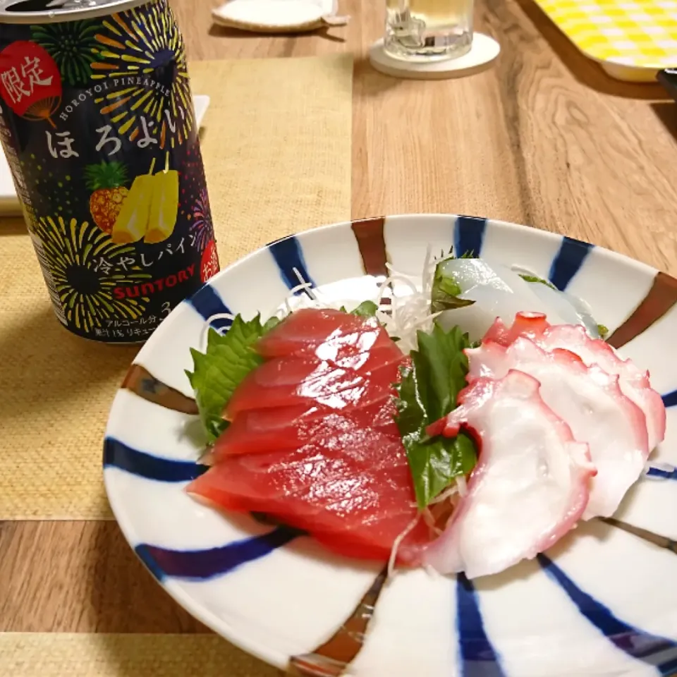 マグロのお造り🐟|かめさん