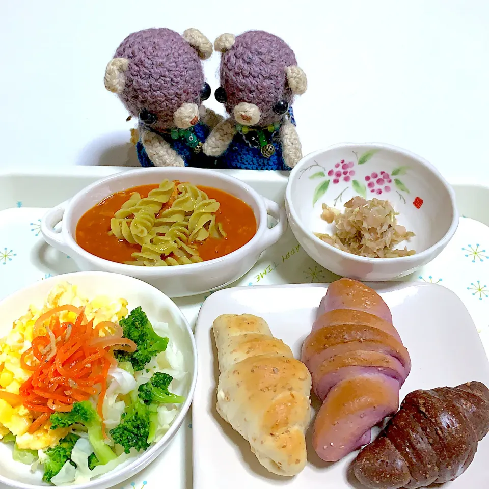 Snapdishの料理写真:毎度欲望のまま朝ごぱん(*´꒳`*)|chagashiさん