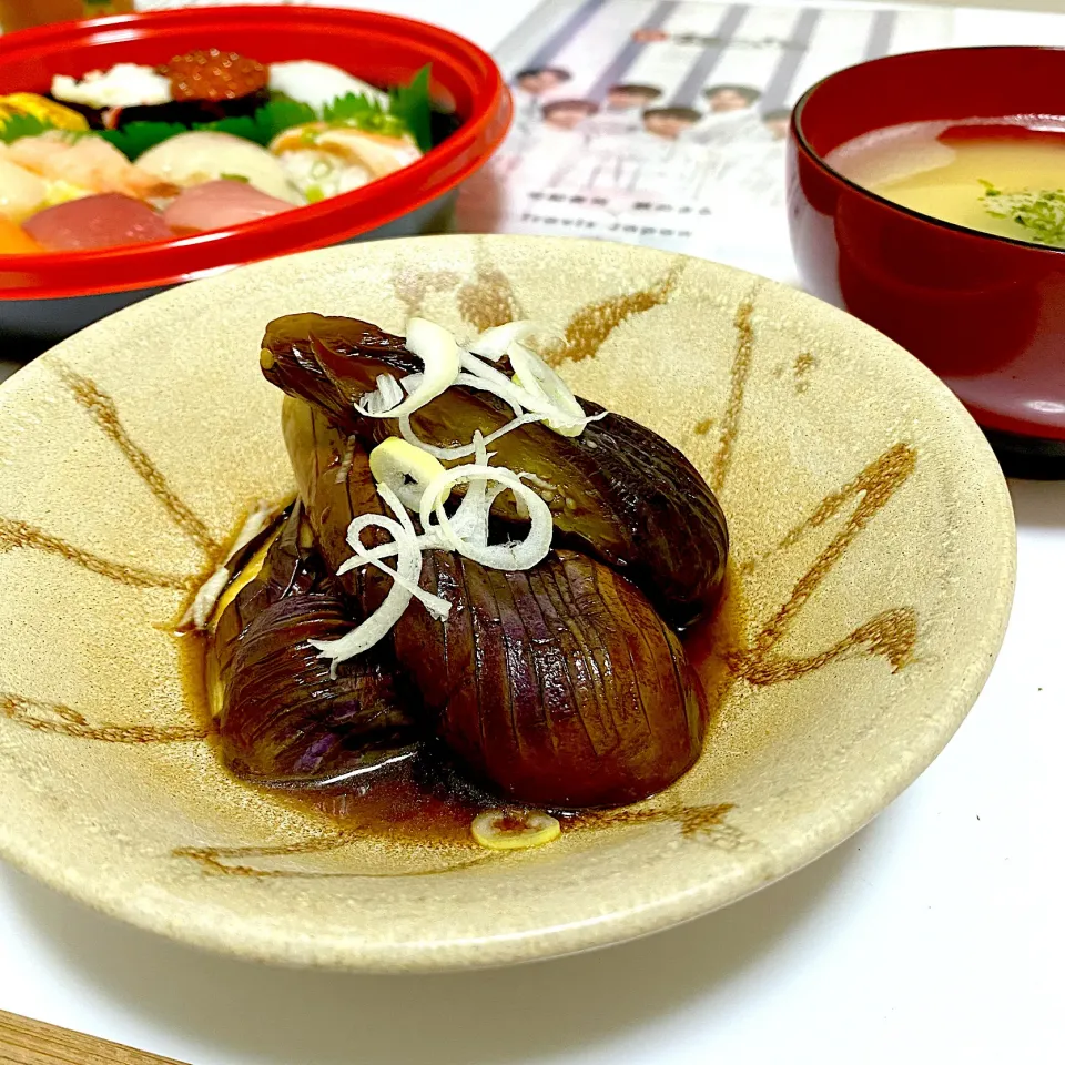 レンジで時短！トロトロ茄子の煮浸し♡|りさこさん