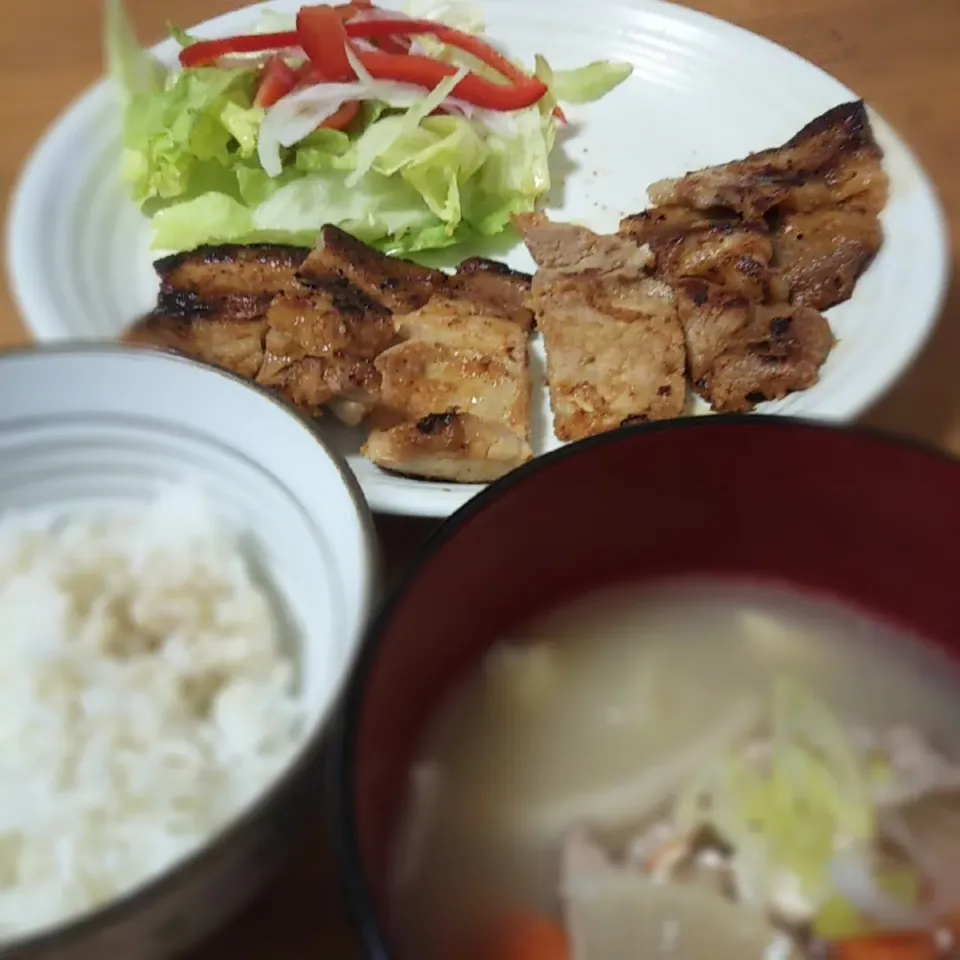 豚肉の味噌焼き定食|歌津八番クリニックさん