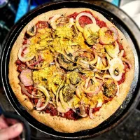 whole wheat vegan pizza|WRamseyさん