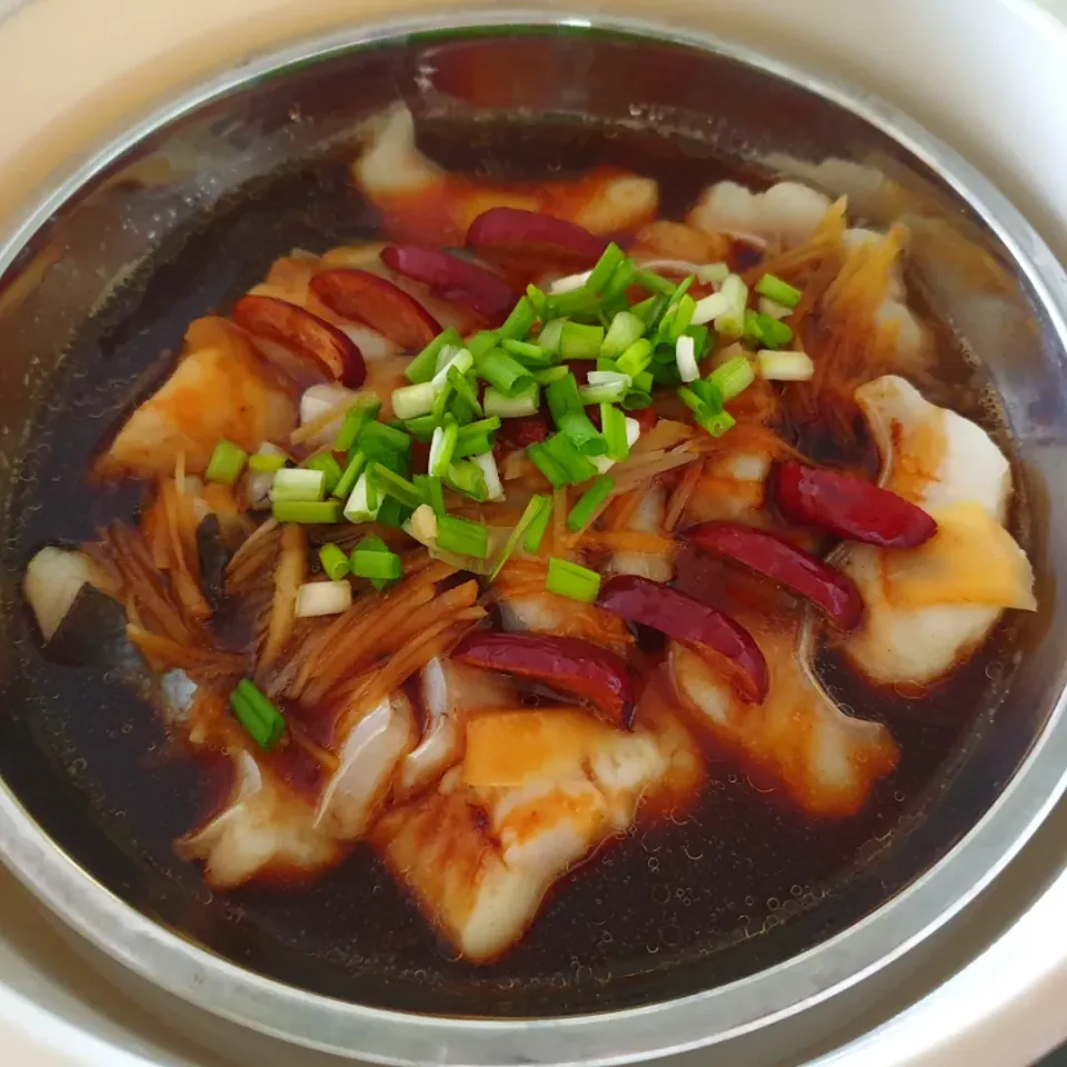 envymaqueen's dish Steamed Patin Fish w/ Soy Sauce|envymaqueenさん