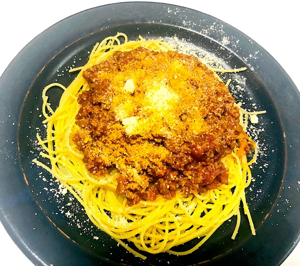 Snapdishの料理写真:ミートスパゲティー🍝＼(^o^)／|妖怪こけしさん