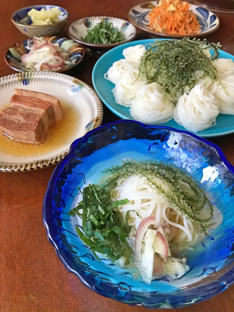 海ぶどうそうめんと沖縄セット|アッチさん