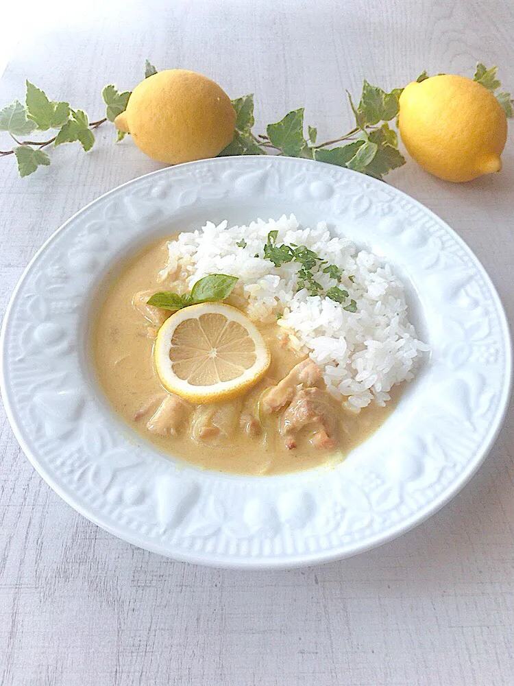 甘酒レモンクリームカレー ~まろやかな酸味が美味しい|とんちんさん