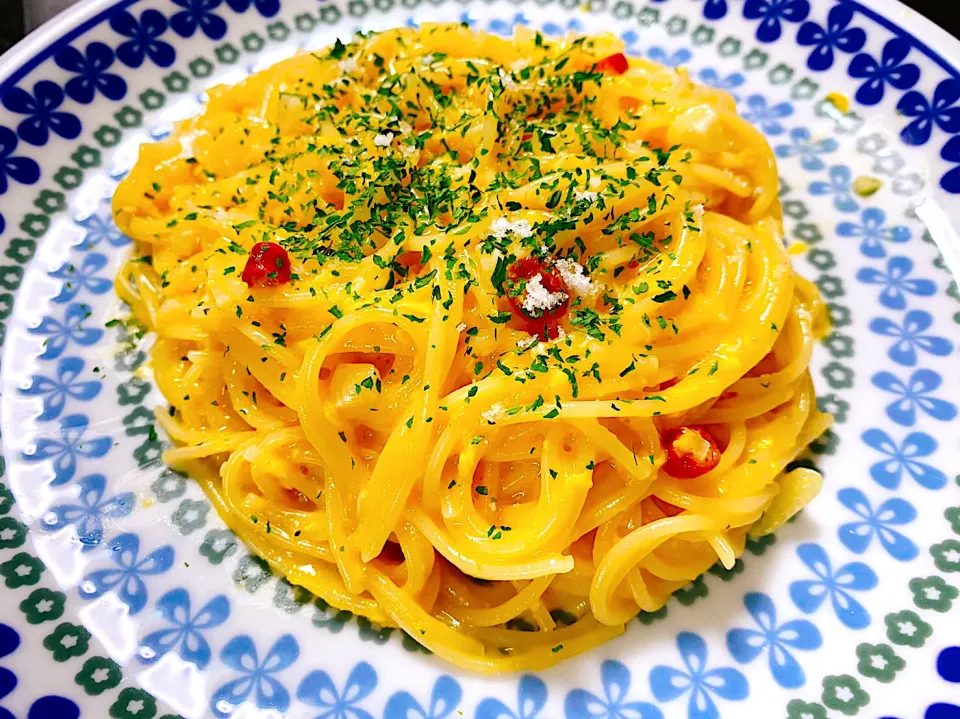 電子レンジで作った　カルボナーラ|yuyuさん