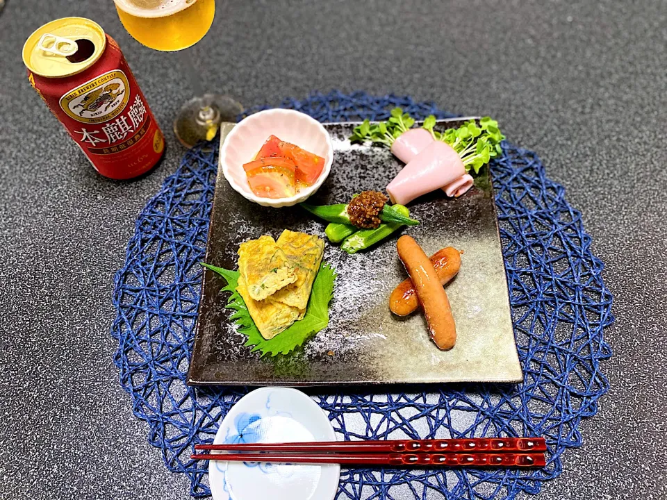 Snapdishの料理写真:8月7日（金）一人晩酌|emiさん