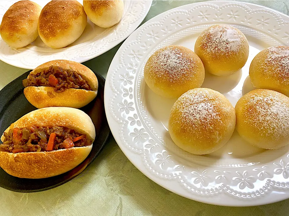 プチプランスパン🥖キーマカレーサンド|ぽっちさん