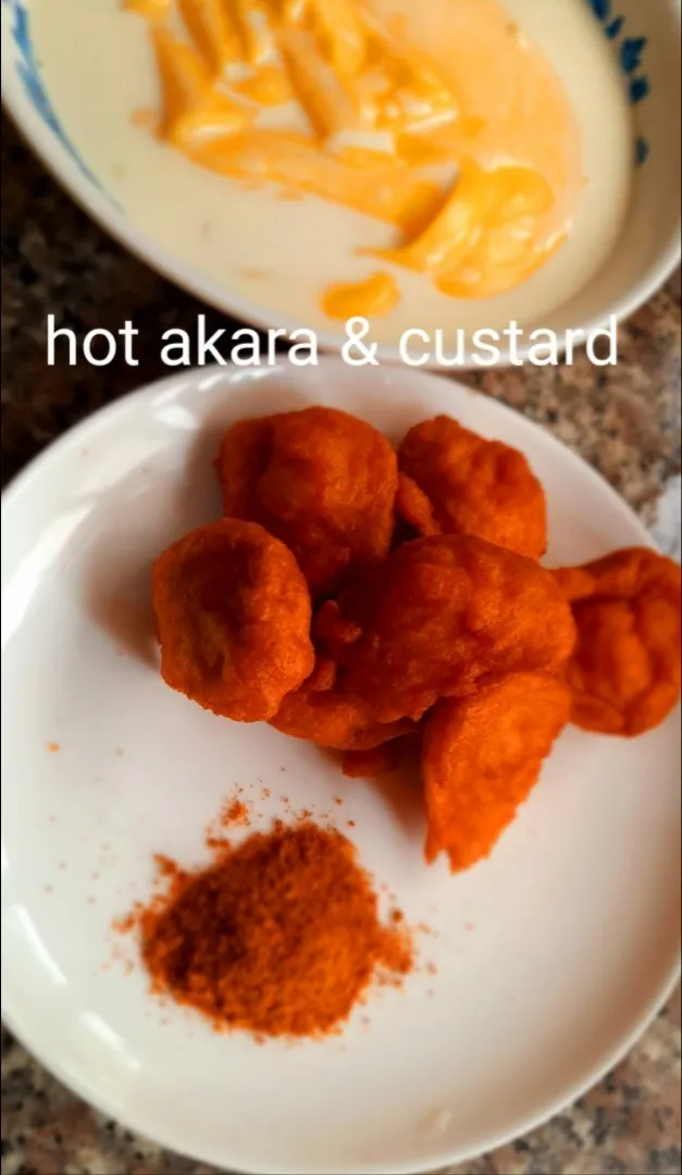 custard and akara with yaji|Edwards Chinweさん