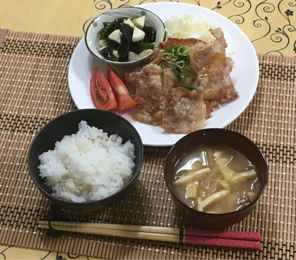 カリカリ豚の唐揚げ～夕飯|チムニーさん