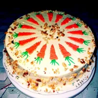 carrot cake w/ creamcheese frosting|maoさん