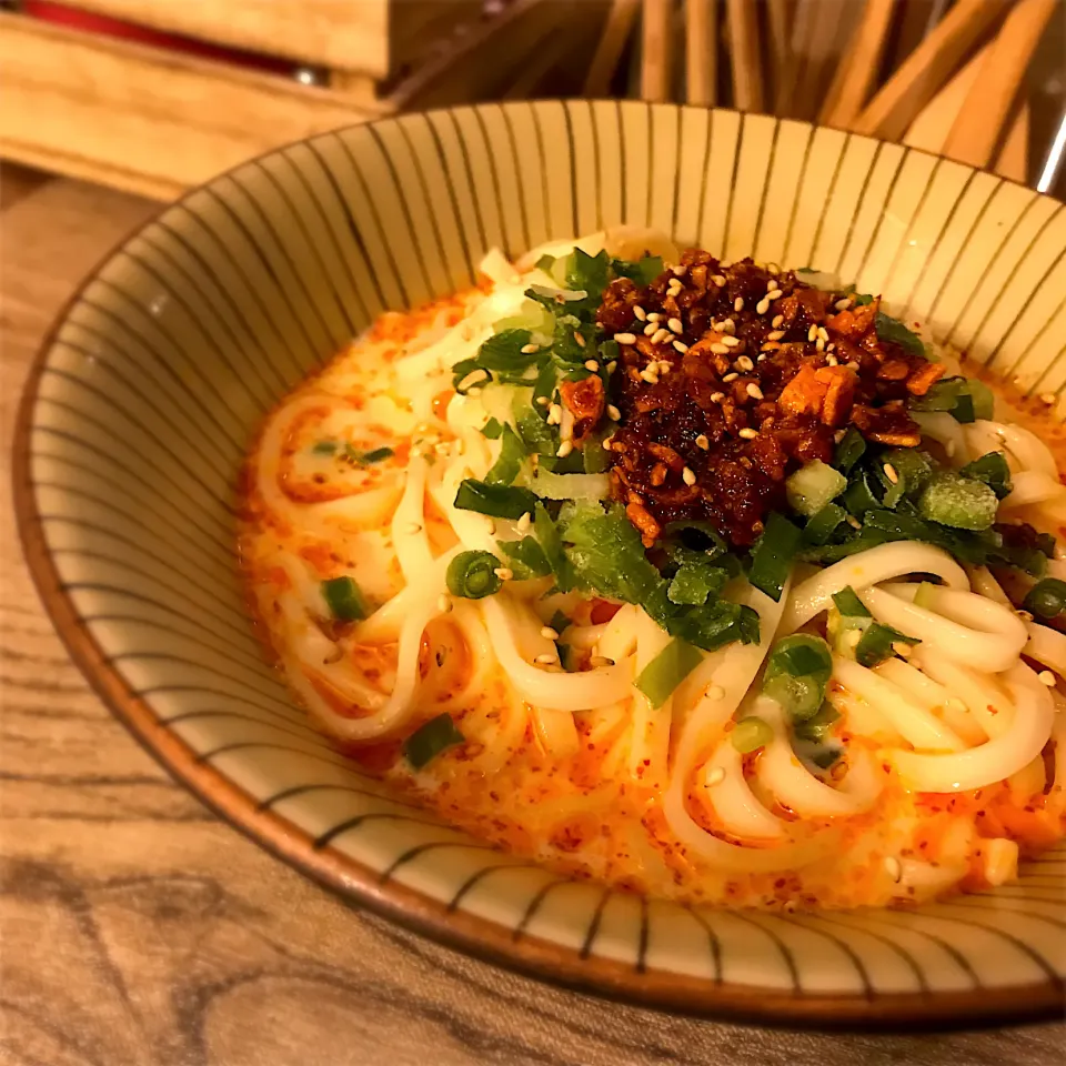 食べるラー油で坦々麺風冷やしうどん|ゆきっちん(・8・)さん