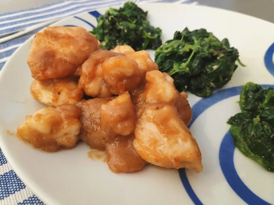 Lemon sauté chicken with parmesan spinach|Ery_05さん