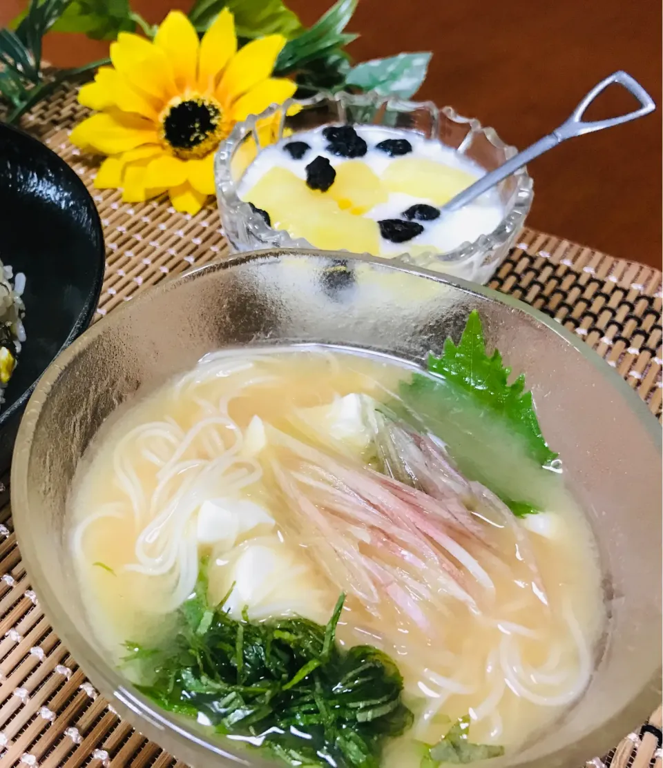 「お素麺のお味噌汁」|バシュランさん