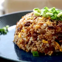 みったんさんの料理 バックリブの黒酢マーマレード煮のリメイクで炒飯！