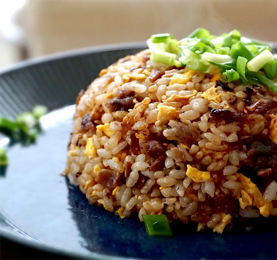 みったんさんの料理 バックリブの黒酢マーマレード煮のリメイクで炒飯！|由美さん