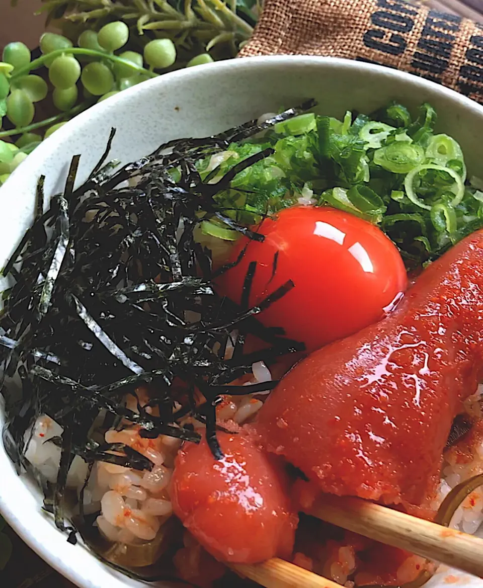 Snapdishの料理写真:辛子明太子丼|MAPITEEさん