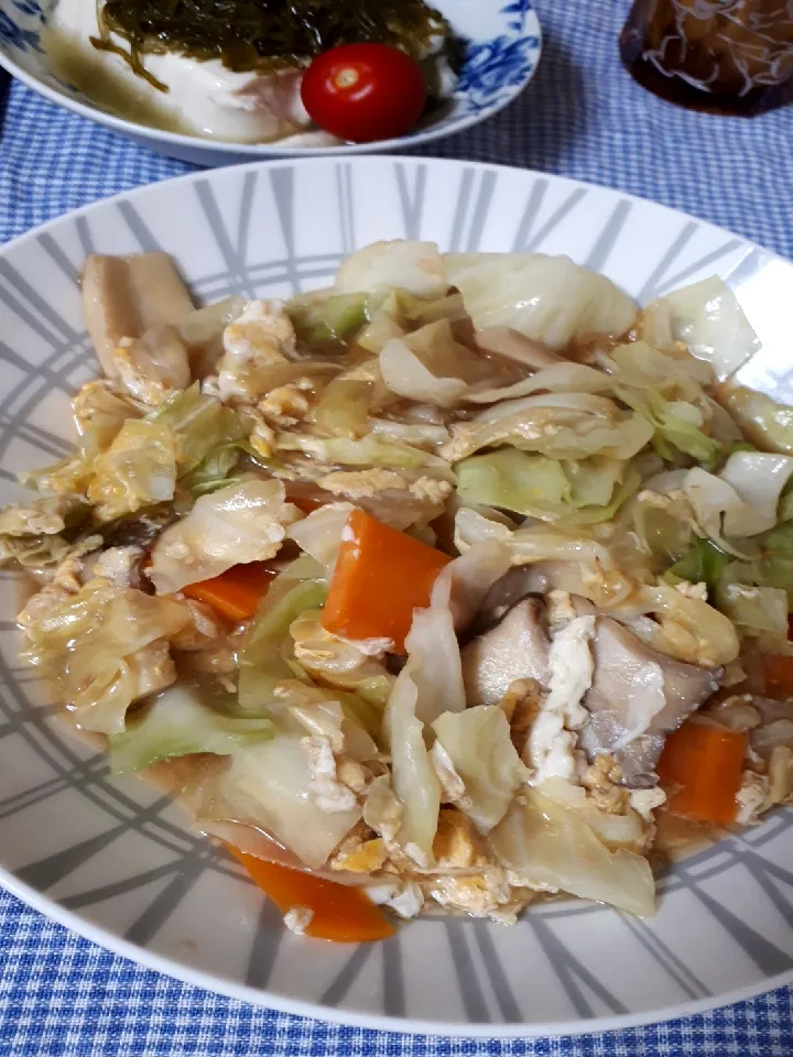 野菜卵あんかけ|ぽぱいさん