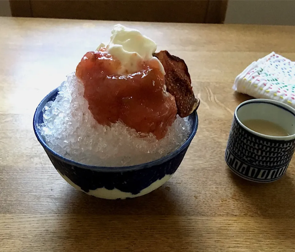 甘酒と無花果の氷|ボンジュール！さん