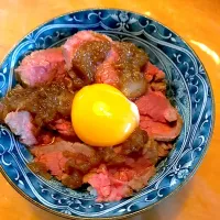 ローストビーフ丼|土日ランチ当番のおっさんさん