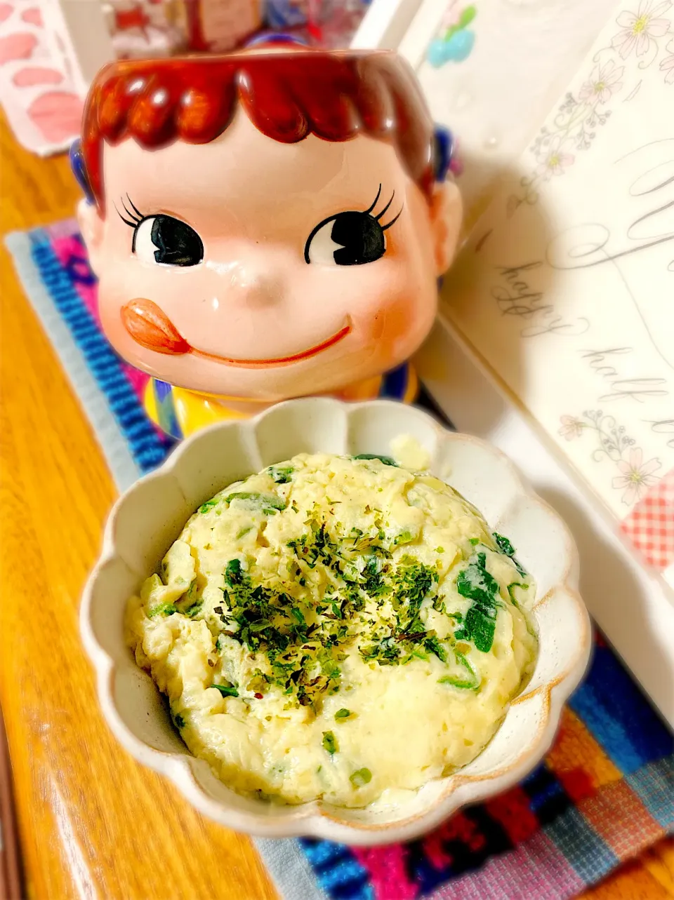 朝ごはんにピッタリ♡ふわふわトロトロなオクラとお豆腐のたまご蒸し。|ぽき。さん