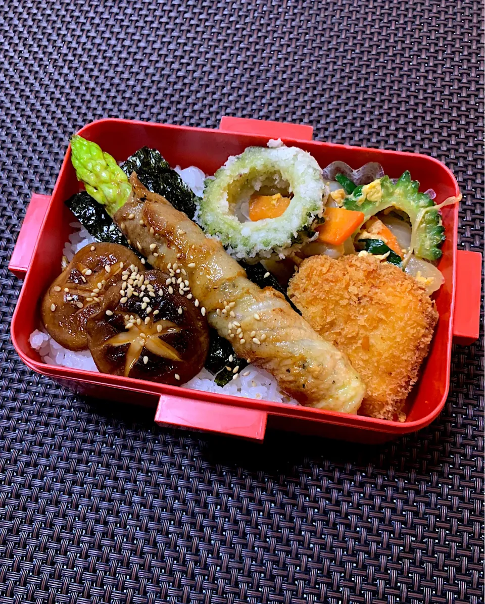 アスパラ肉巻き弁当|kiusoudaiさん