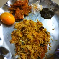 veg biryani with gravy and gongura|Sai Kavyaさん