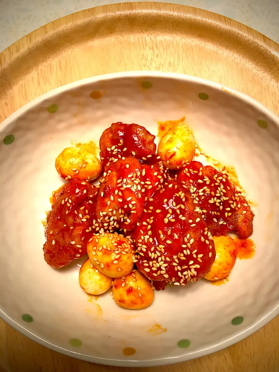 ヤンニョムチキン🐔|いちご大福さん