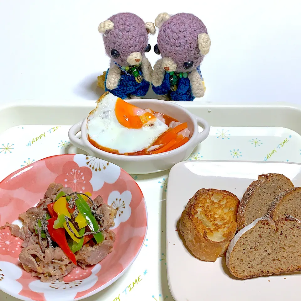 Snapdishの料理写真:晩ごぱん(・∀・)|chagashiさん