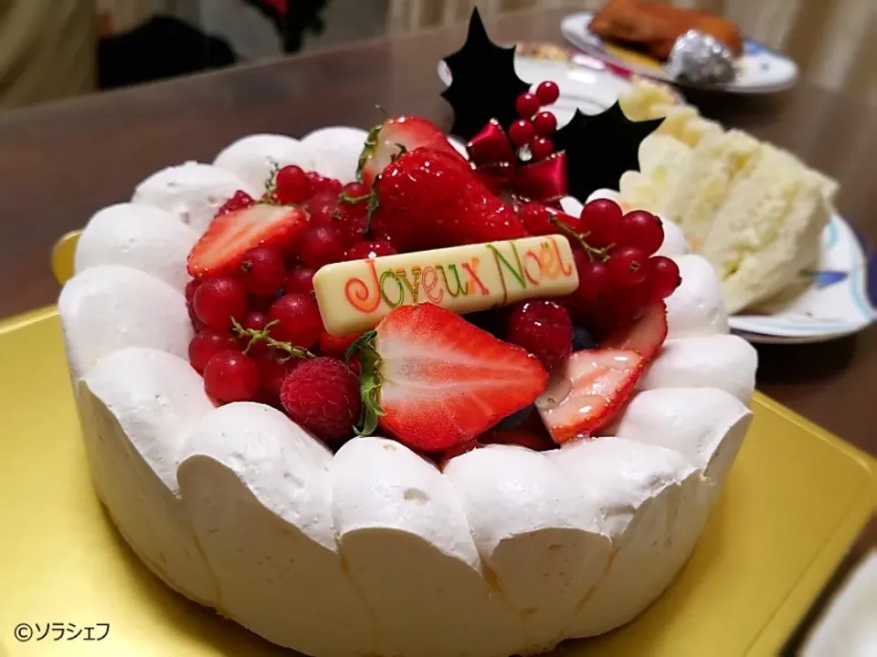 12/24のクリスマスケーキだよ(*^^*)|ソラシェフさん