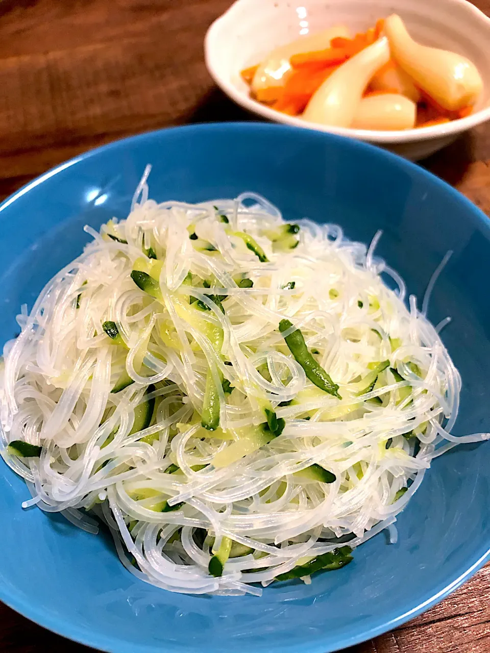 Snapdishの料理写真:盲点だったー‼️春雨ときゅうりのサラダ😊|ひまさくさん