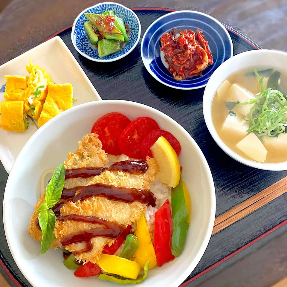 アジフライと夏野菜丼定食|Kさん