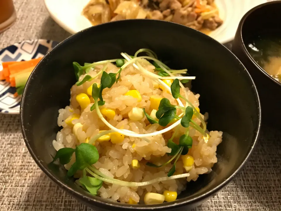 からあげビールさんの料理 旬のとうもろこしで♪これうま!オイバタとうもろこしご飯|まなまな♡さん