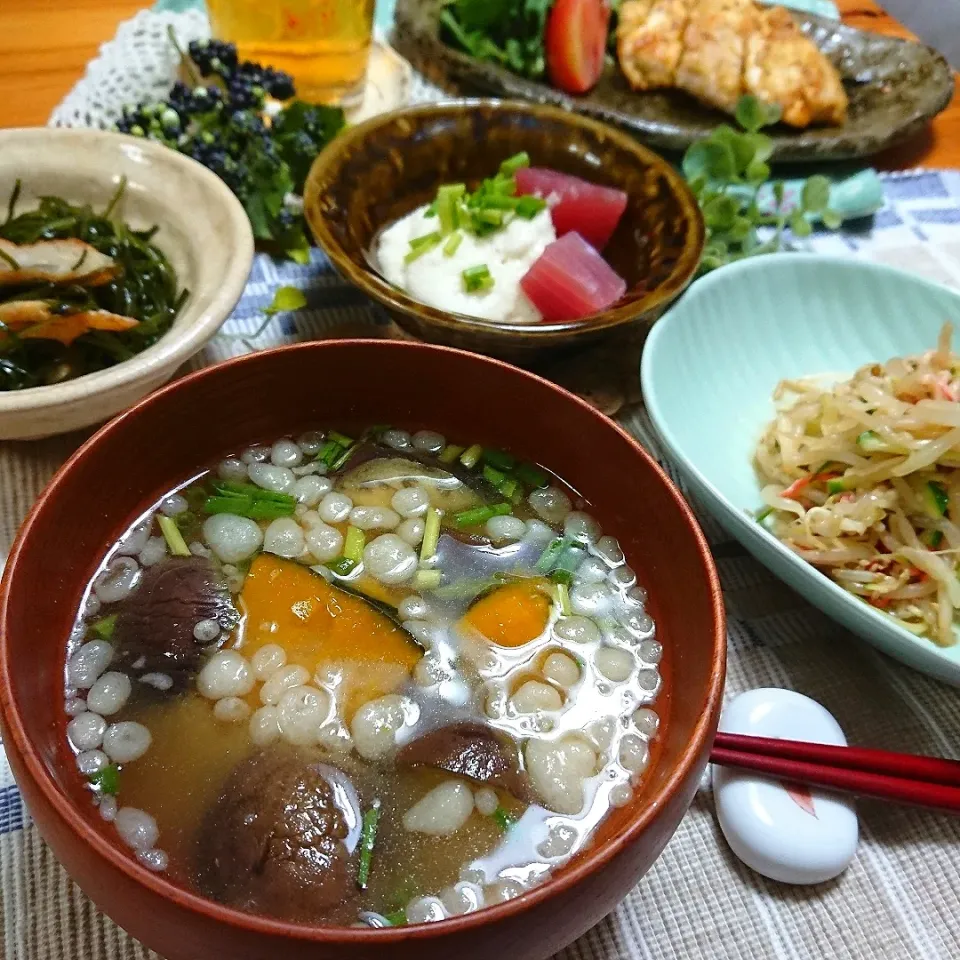 サミカさんの料理 
カボチャと茄子のお味噌汁|とまと🍅さん