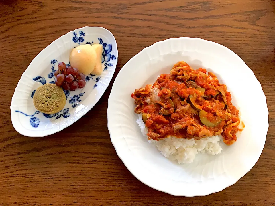 トマトカレー🍅今日の昼食20200816|rococoさん