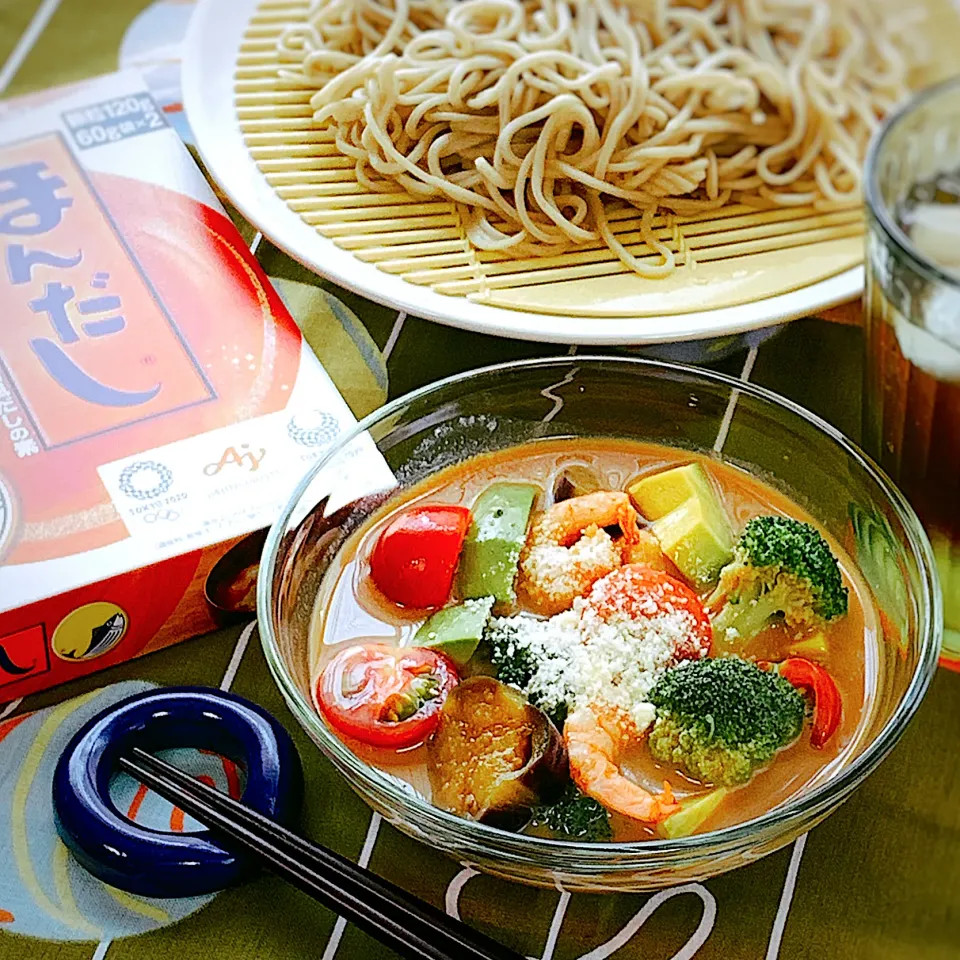 冷やし味噌汁イタリアン風🇮🇹蕎麦つゆとしても⭕️|アスママさん