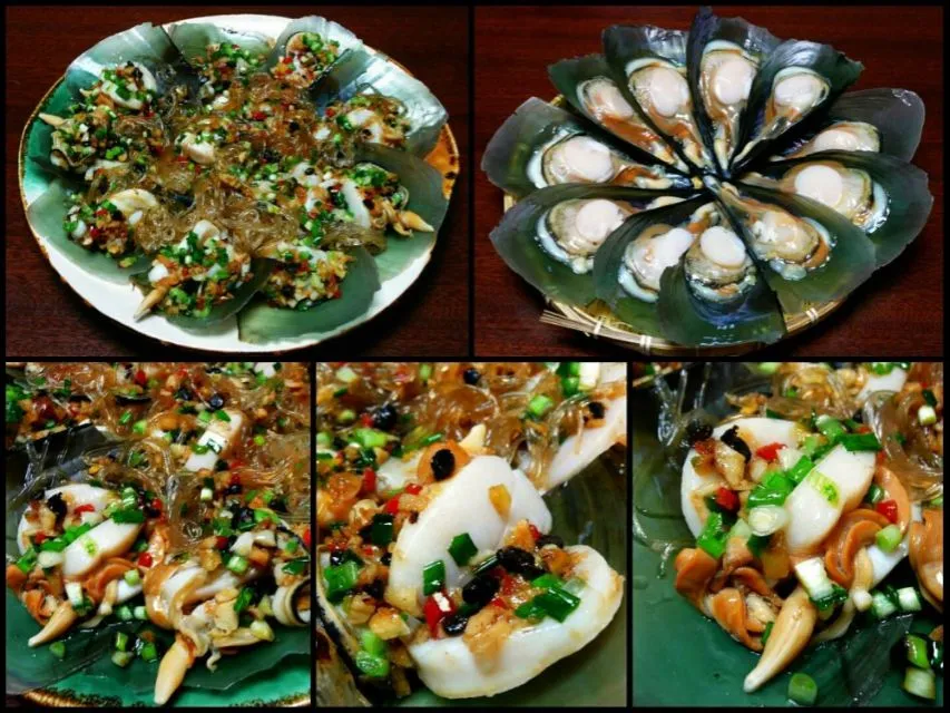 steamed scallops in fermented black bean sauce|steven z.y.さん