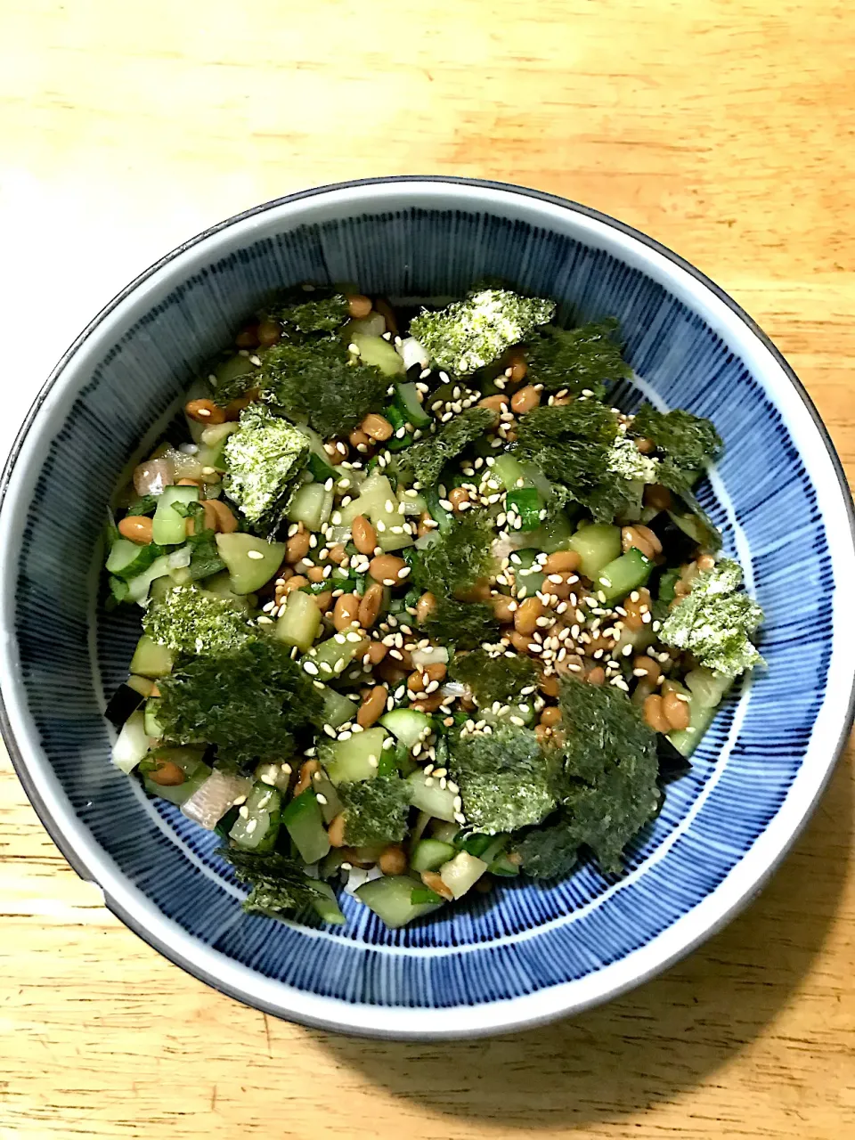 夏野菜納豆丼|シャミさん