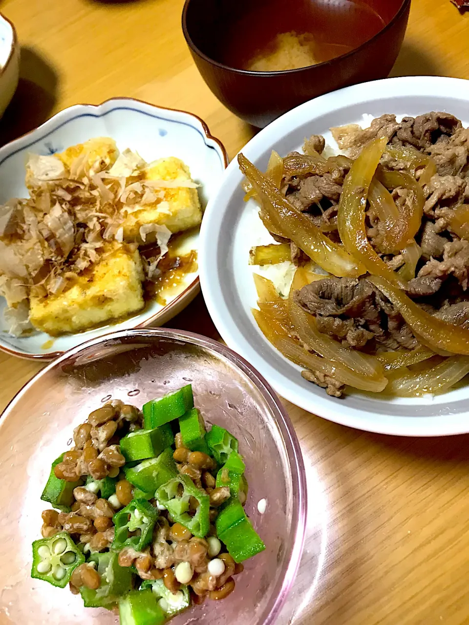 牛丼&揚げ出し豆腐|sinさん