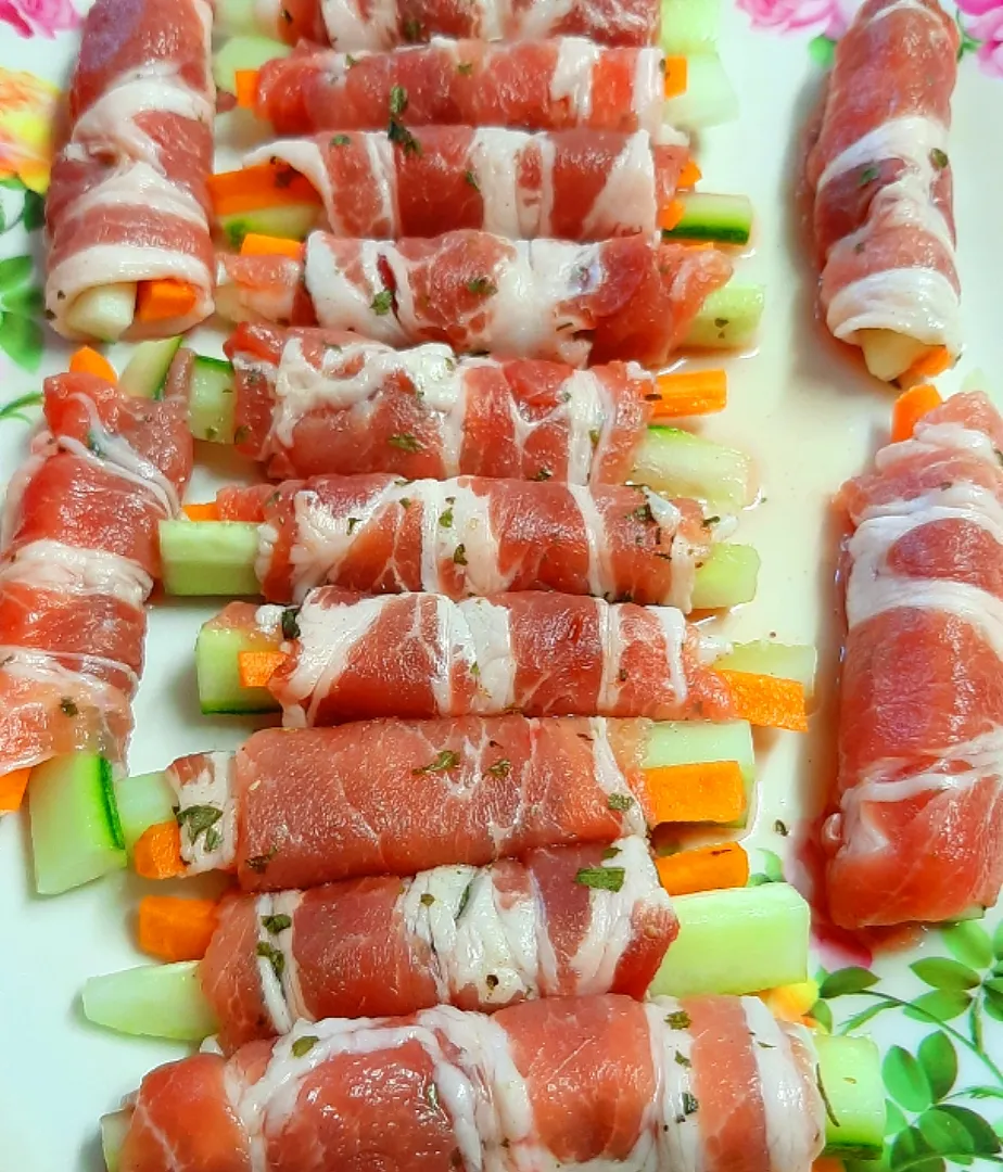 bacon wrapped veggies|ģřãçîöůşさん